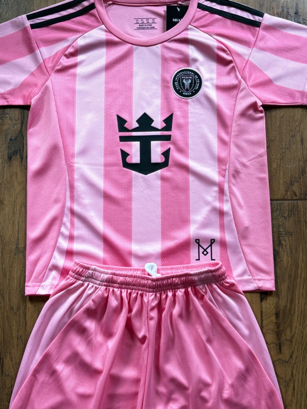 Kids Messi Pink Jersey Kit 2 Piece Set - Jersey + Shorts Kit NWT Youth Toddler